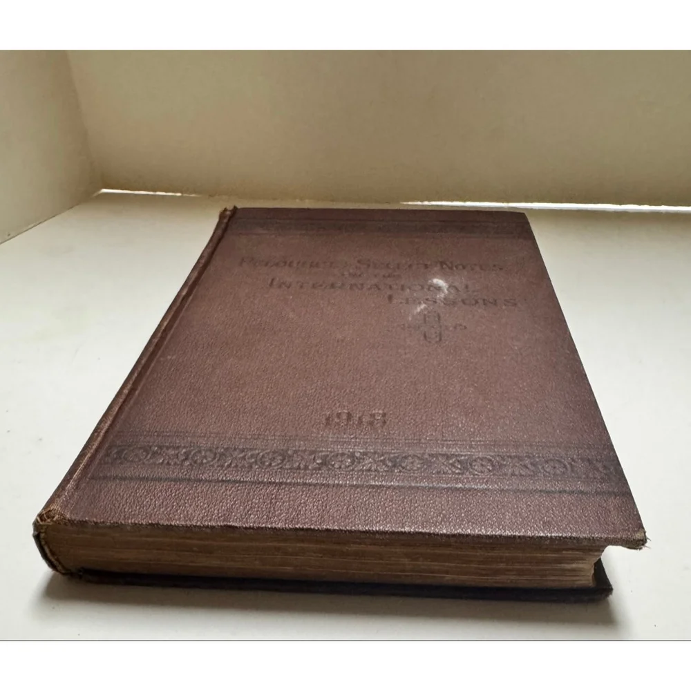 1918 Peloubet's Select Notes International Lessons Notebook Sunday School HB